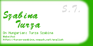 szabina turza business card